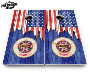 State Flag Designs Massachusetts to New Jersey Cornhole Boards - Pro Solution Lite Series Cornhole Solutions