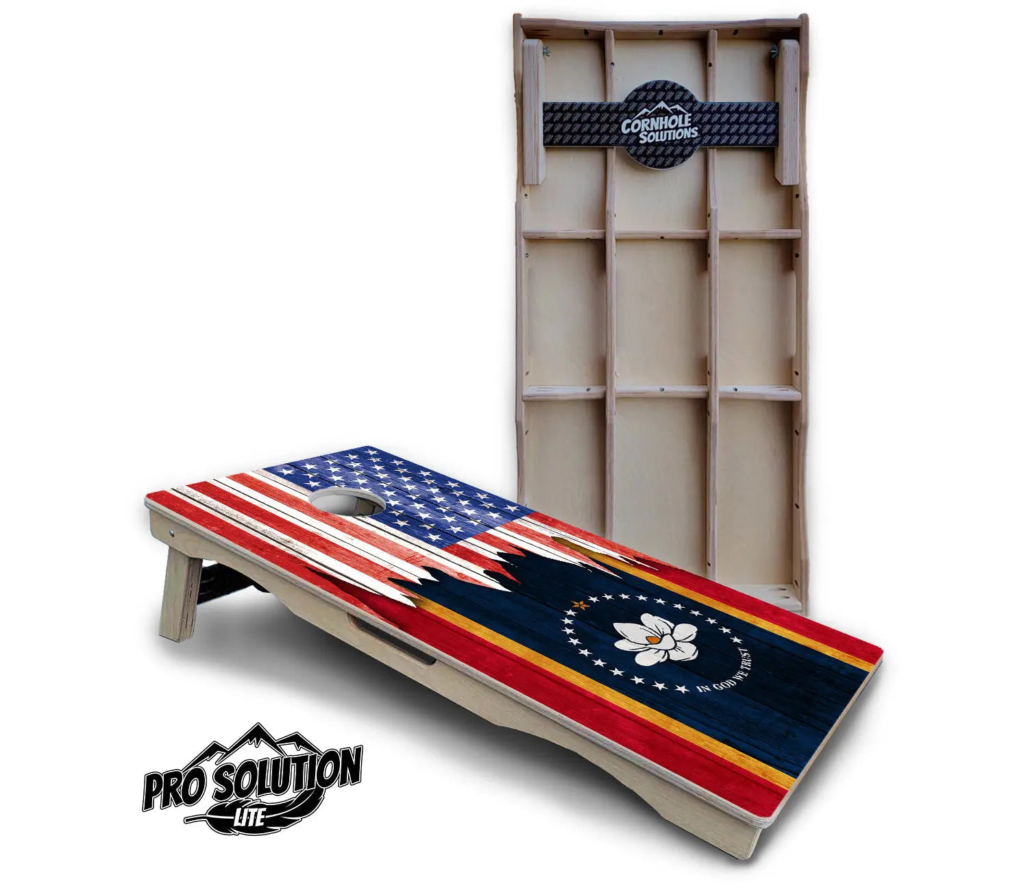 State Flag Designs Massachusetts to New Jersey Cornhole Boards - Pro Solution Lite Series Cornhole Solutions