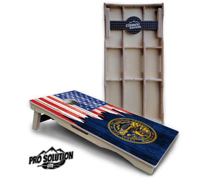 State Flag Designs Massachusetts to New Jersey Cornhole Boards - Pro Solution Lite Series Cornhole Solutions