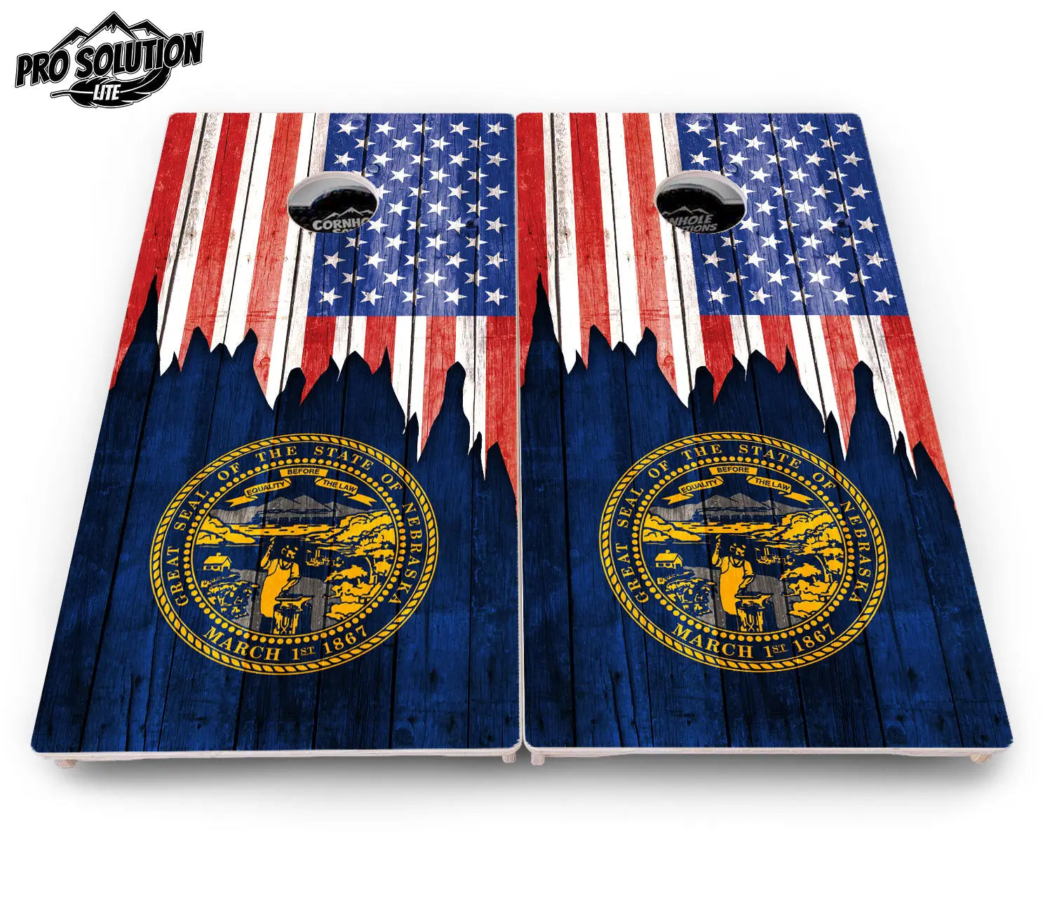 State Flag Designs Massachusetts to New Jersey Cornhole Boards - Pro Solution Lite Series Cornhole Solutions