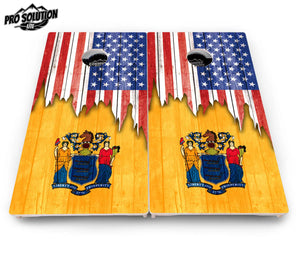 State Flag Designs Massachusetts to New Jersey Cornhole Boards - Pro Solution Lite Series Cornhole Solutions