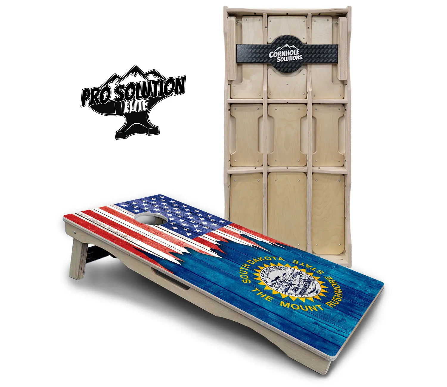 State Flag Designs South Dakota to Wyoming Cornhole Boards - Pro Solution Elite Series Cornhole Solutions