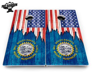 State Flag Designs South Dakota to Wyoming Cornhole Boards - Pro Solution Elite Series Cornhole Solutions