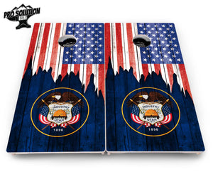 State Flag Designs South Dakota to Wyoming Cornhole Boards - Pro Solution Elite Series Cornhole Solutions