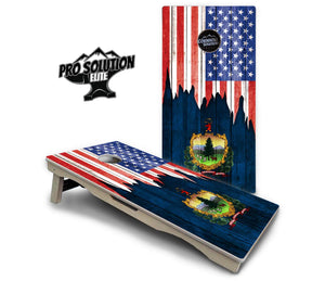 State Flag Designs South Dakota to Wyoming Cornhole Boards - Pro Solution Elite Series Cornhole Solutions
