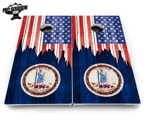 State Flag Designs South Dakota to Wyoming Cornhole Boards - Pro Solution Elite Series Cornhole Solutions