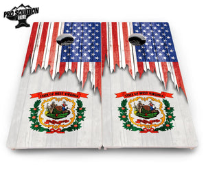 State Flag Designs South Dakota to Wyoming Cornhole Boards - Pro Solution Elite Series Cornhole Solutions