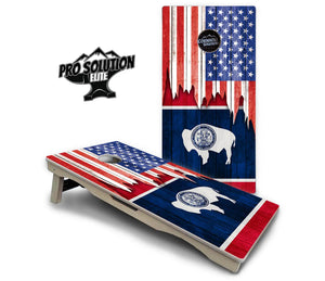 State Flag Designs South Dakota to Wyoming Cornhole Boards - Pro Solution Elite Series Cornhole Solutions