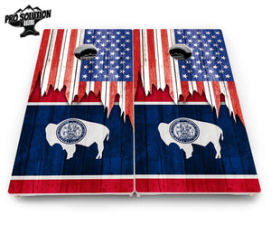 State Flag Designs South Dakota to Wyoming Cornhole Boards - Pro Solution Elite Series Cornhole Solutions