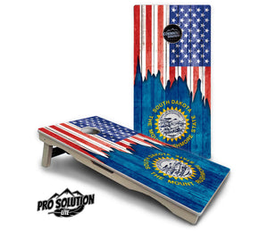 State Flag Designs South Dakota to Wyoming Cornhole Boards - Pro Solution Lite Series Cornhole Solutions