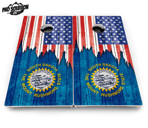 State Flag Designs South Dakota to Wyoming Cornhole Boards - Pro Solution Lite Series Cornhole Solutions