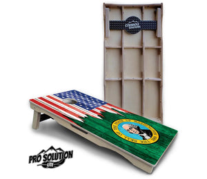 State Flag Designs South Dakota to Wyoming Cornhole Boards - Pro Solution Lite Series Cornhole Solutions
