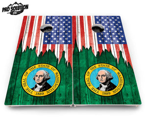 State Flag Designs South Dakota to Wyoming Cornhole Boards - Pro Solution Lite Series Cornhole Solutions
