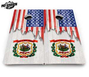 State Flag Designs South Dakota to Wyoming Cornhole Boards - Pro Solution Lite Series Cornhole Solutions