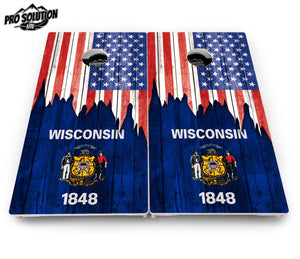 State Flag Designs South Dakota to Wyoming Cornhole Boards - Pro Solution Lite Series Cornhole Solutions