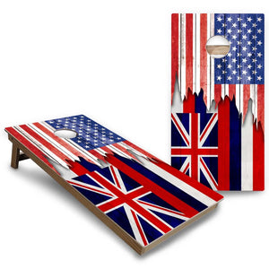 State Flags Hawaii to Maryland Cornhole Boards - Backyard Series Cornhole Solutions