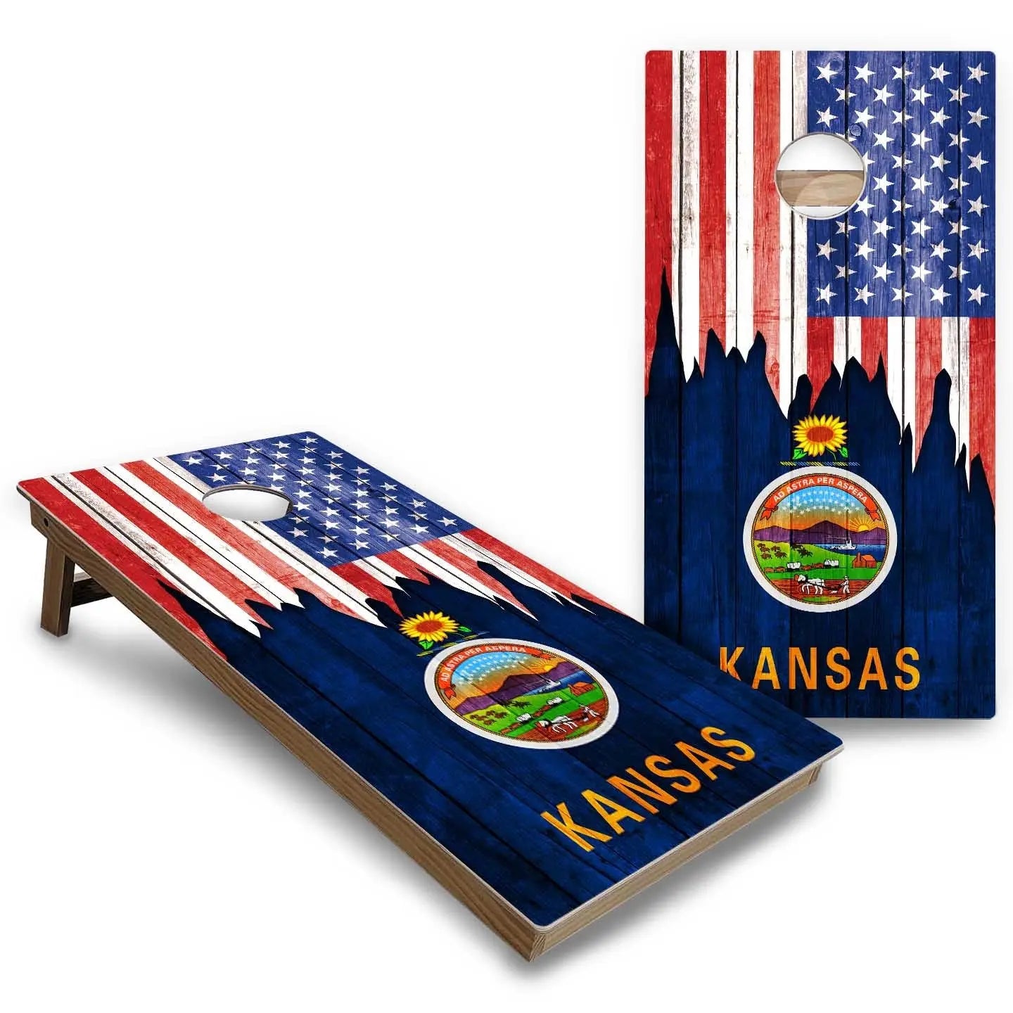 State Flags Hawaii to Maryland Cornhole Boards - Backyard Series Cornhole Solutions