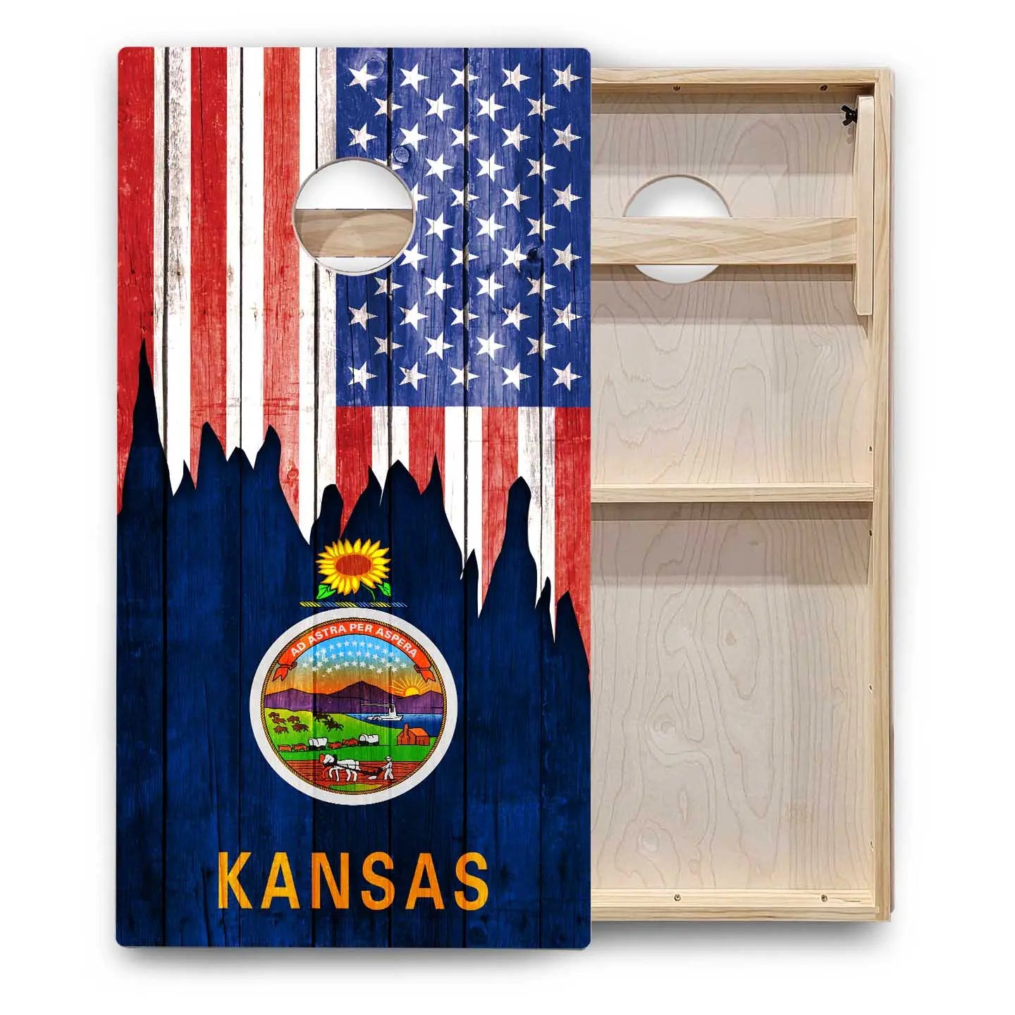 State Flags Hawaii to Maryland Cornhole Boards - Backyard Series Cornhole Solutions