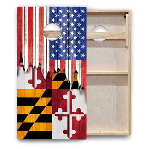 State Flags Hawaii to Maryland Cornhole Boards - Backyard Series Cornhole Solutions