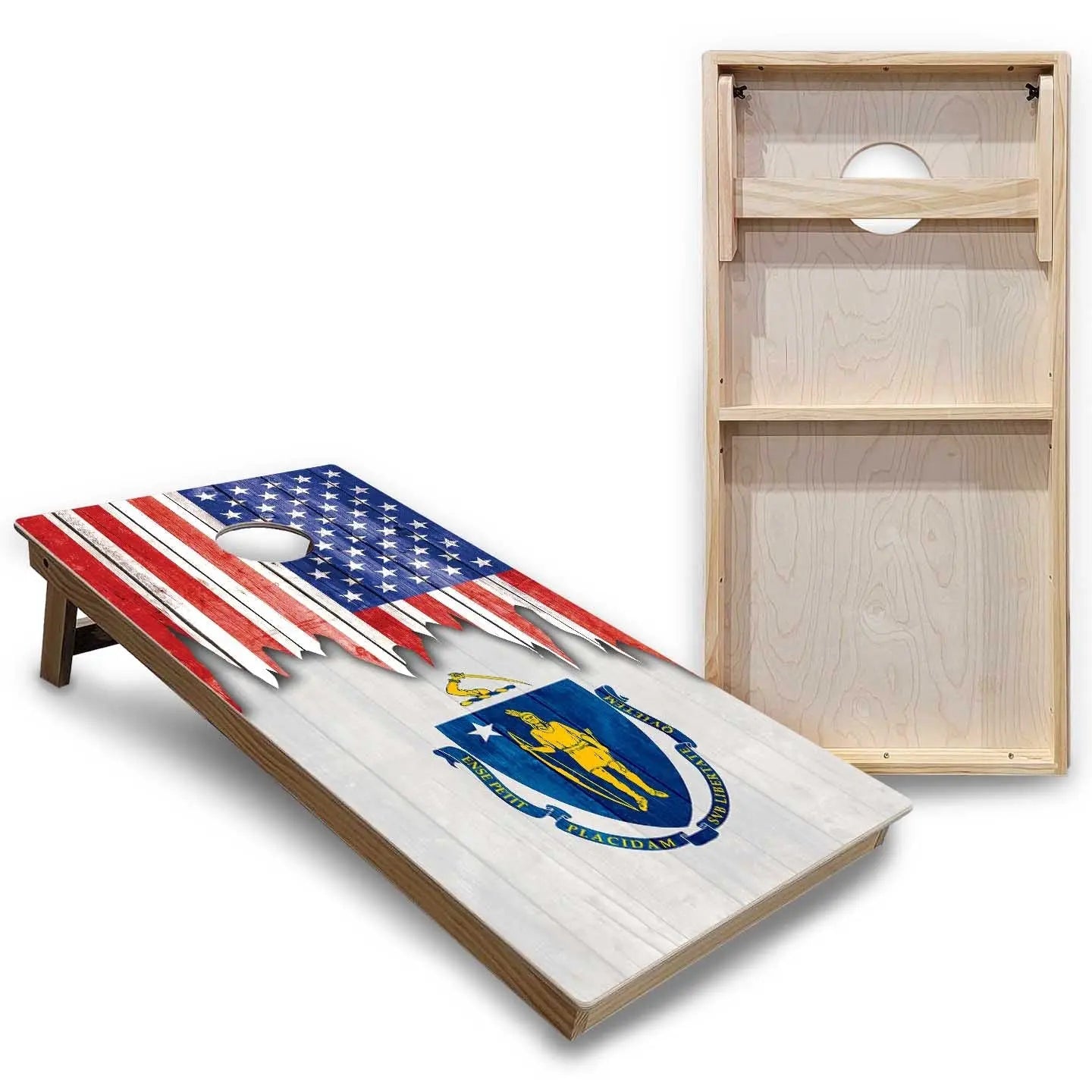 State Flags Massachusetts to New Jersey Cornhole Boards - Backyard Series Cornhole Solutions