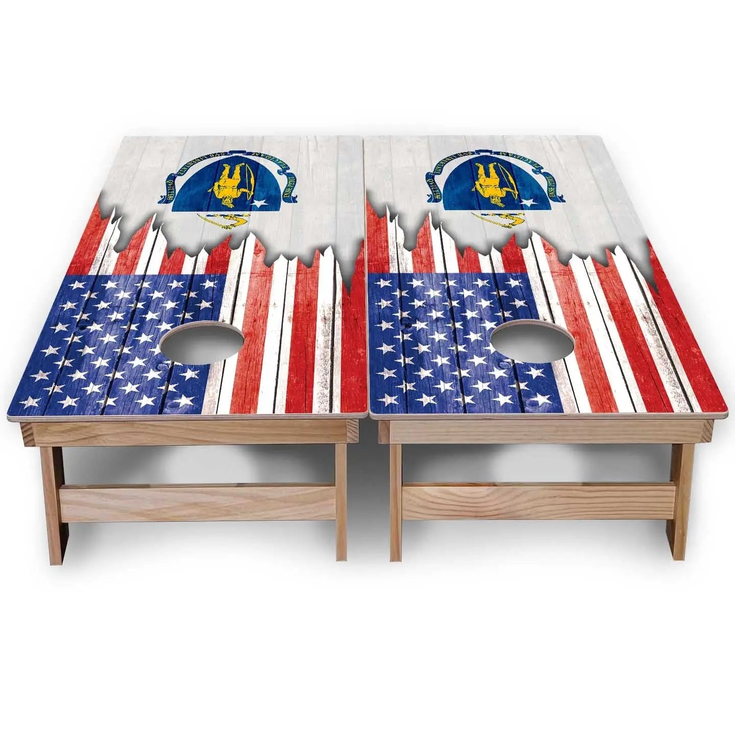 State Flags Massachusetts to New Jersey Cornhole Boards - Backyard Series Cornhole Solutions