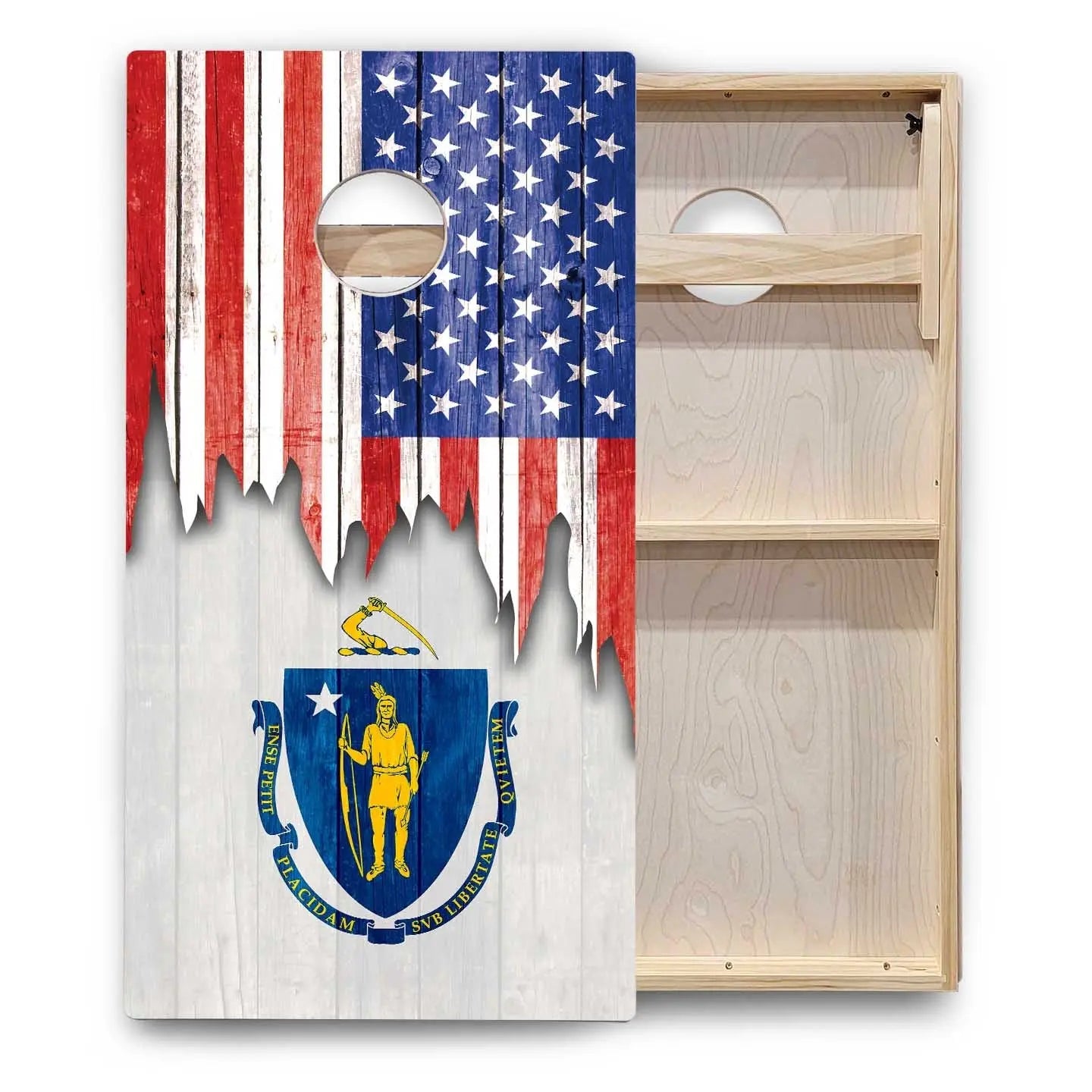 State Flags Massachusetts to New Jersey Cornhole Boards - Backyard Series Cornhole Solutions