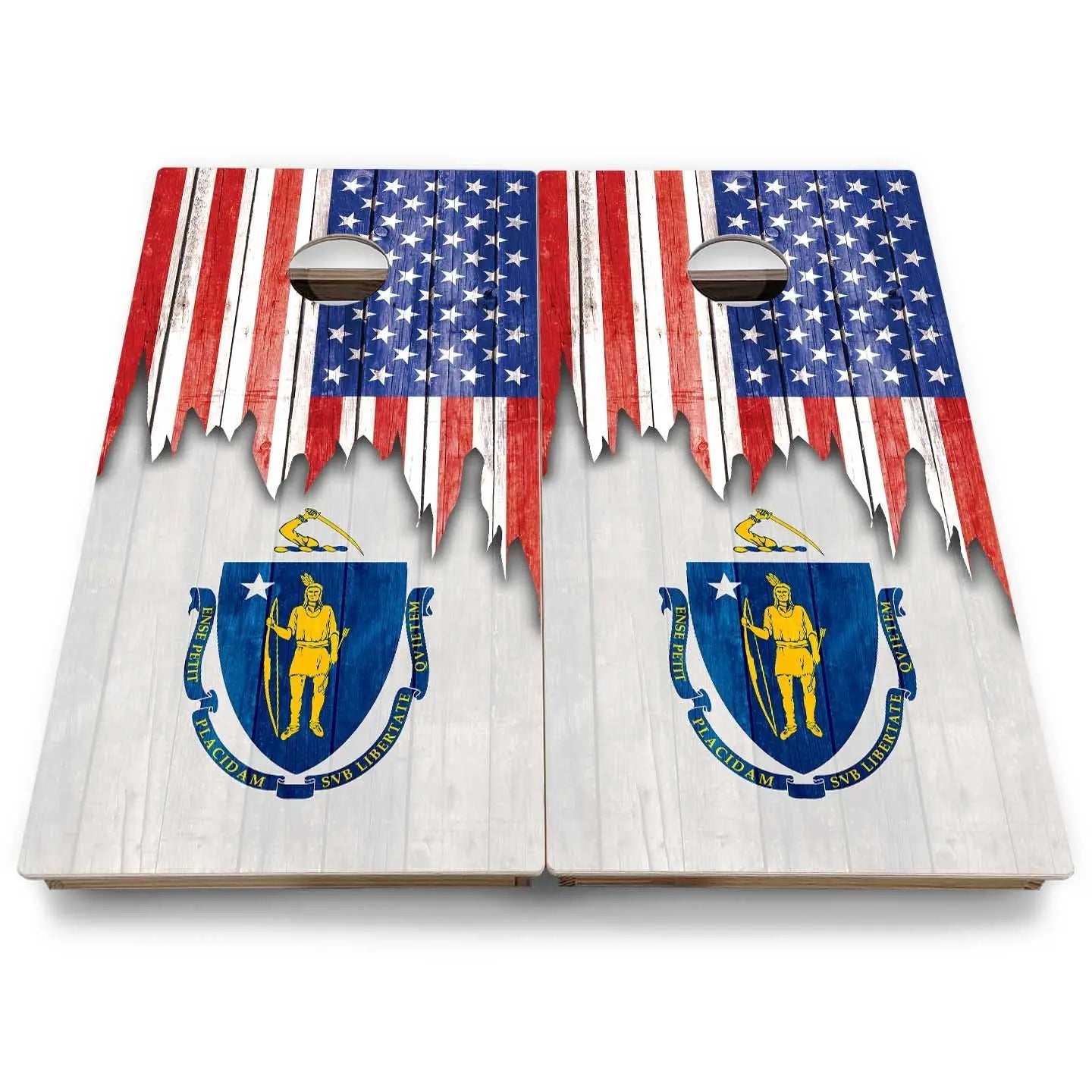 State Flags Massachusetts to New Jersey Cornhole Boards - Backyard Series Cornhole Solutions