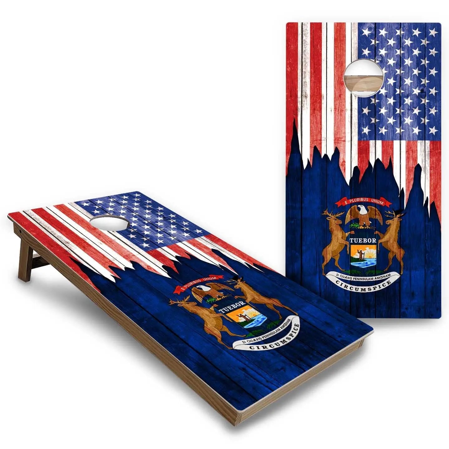 State Flags Massachusetts to New Jersey Cornhole Boards - Backyard Series Cornhole Solutions