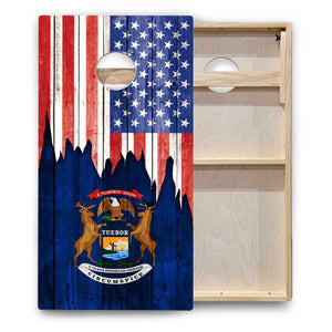 State Flags Massachusetts to New Jersey Cornhole Boards - Backyard Series Cornhole Solutions