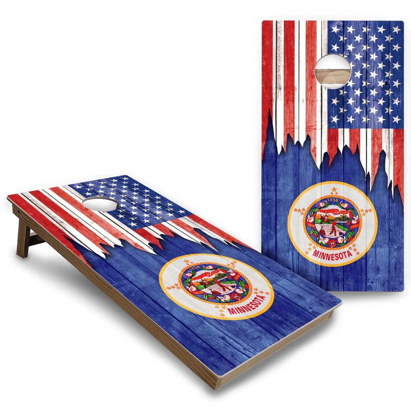 State Flags Massachusetts to New Jersey Cornhole Boards - Backyard Series Cornhole Solutions