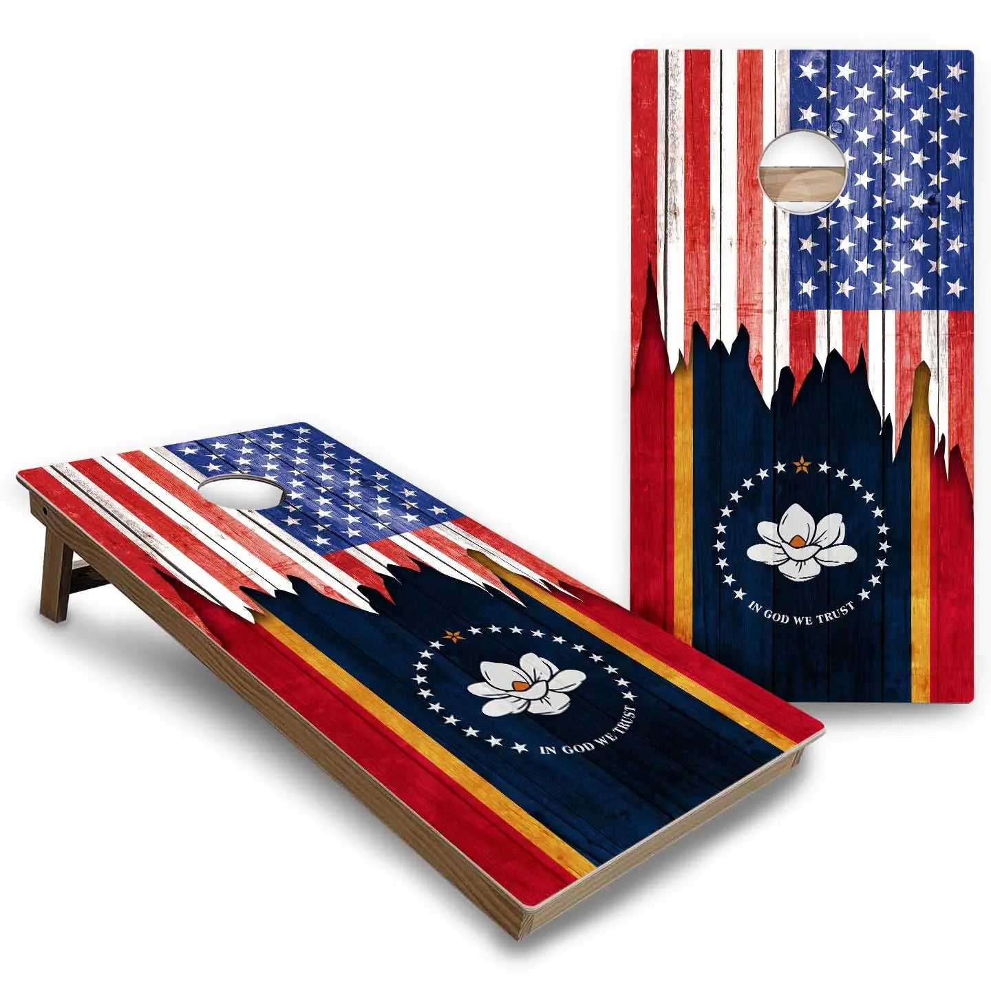 State Flags Massachusetts to New Jersey Cornhole Boards - Backyard Series Cornhole Solutions