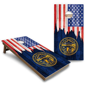 State Flags Massachusetts to New Jersey Cornhole Boards - Backyard Series Cornhole Solutions