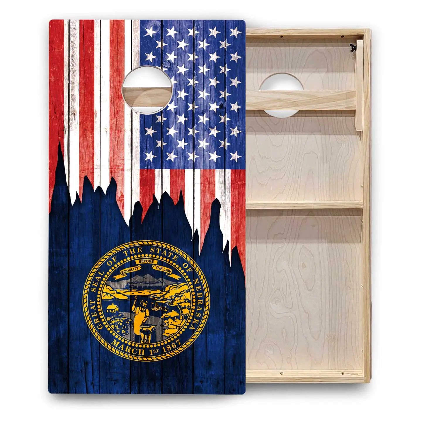 State Flags Massachusetts to New Jersey Cornhole Boards - Backyard Series Cornhole Solutions