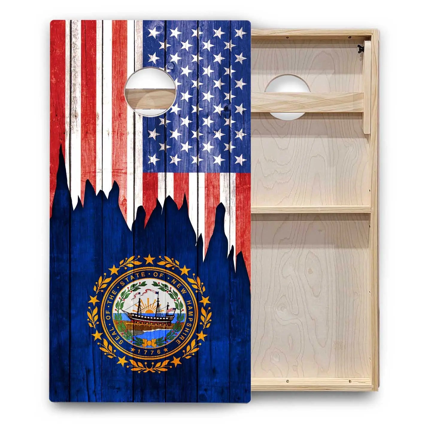 State Flags Massachusetts to New Jersey Cornhole Boards - Backyard Series Cornhole Solutions