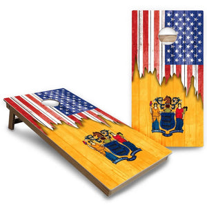 State Flags Massachusetts to New Jersey Cornhole Boards - Backyard Series Cornhole Solutions