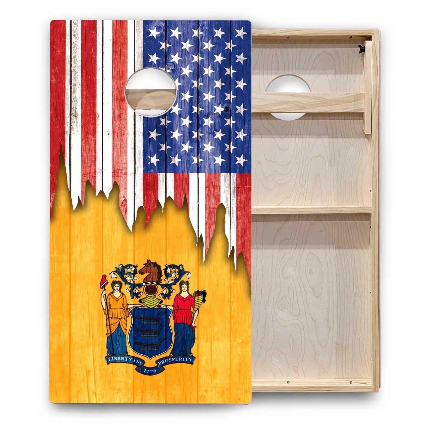 State Flags Massachusetts to New Jersey Cornhole Boards - Backyard Series Cornhole Solutions