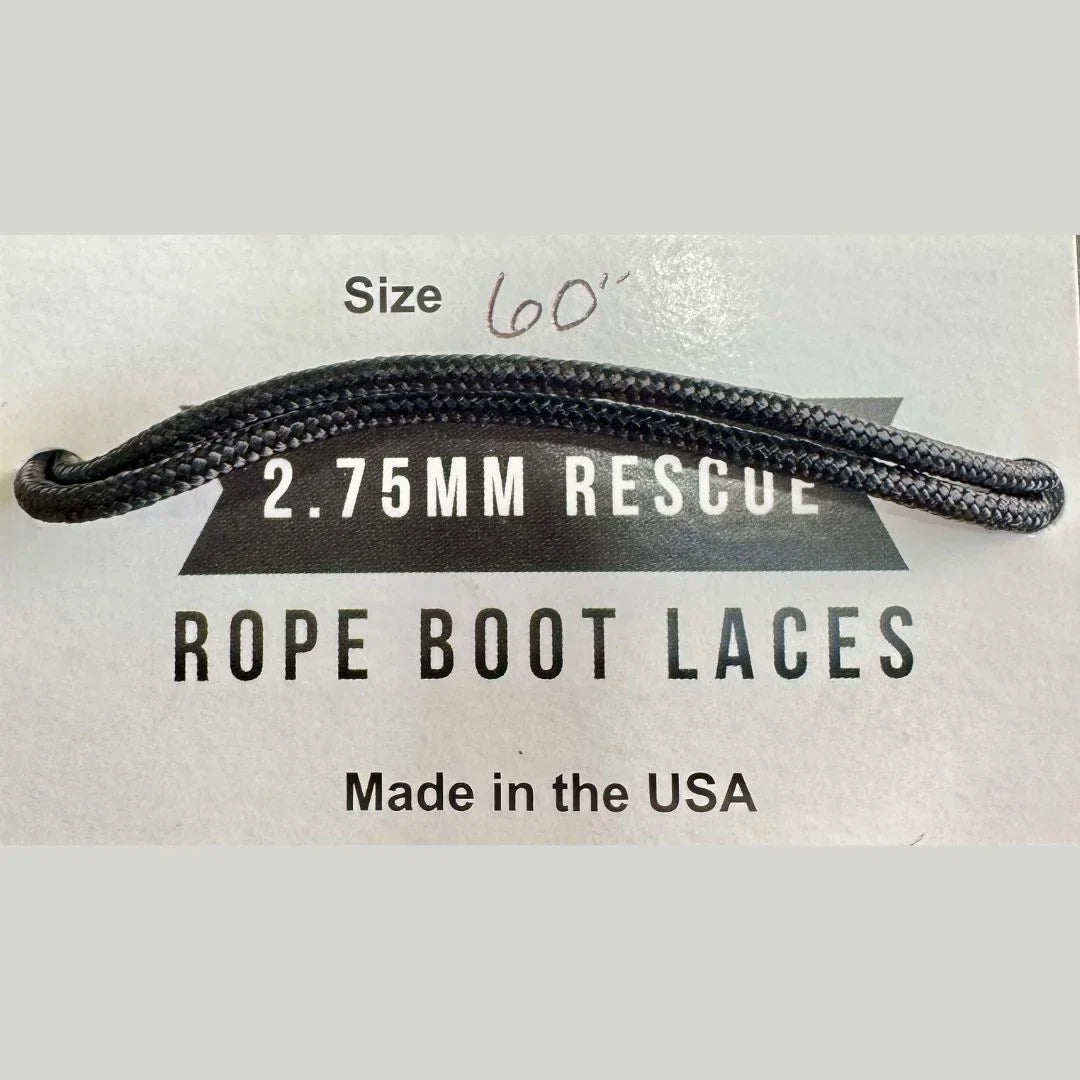 Sterling Rope Boot Laces detail view by Recycled Firefighter