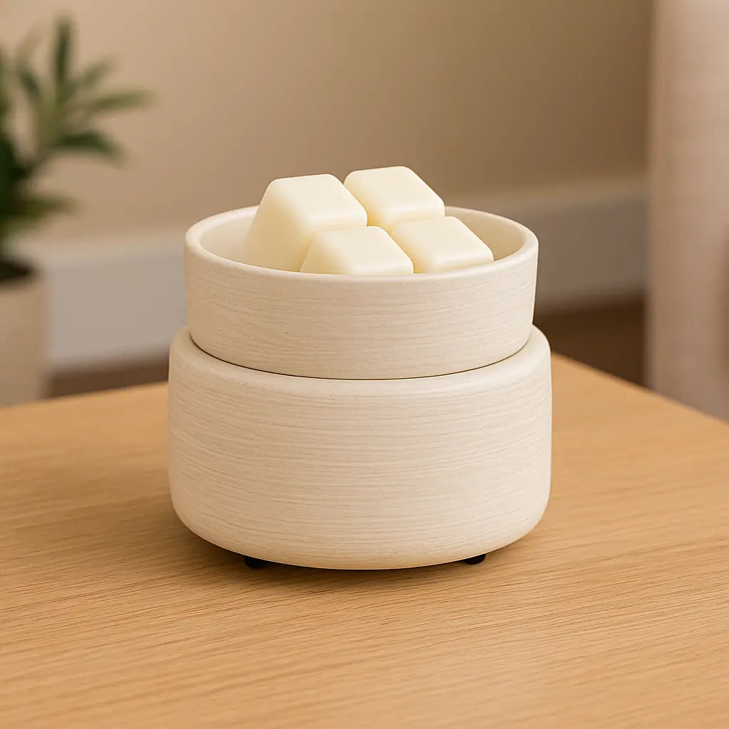 Stone Ivory 2-IN-1 Candle Warmer Dewdrop Mystique LLC