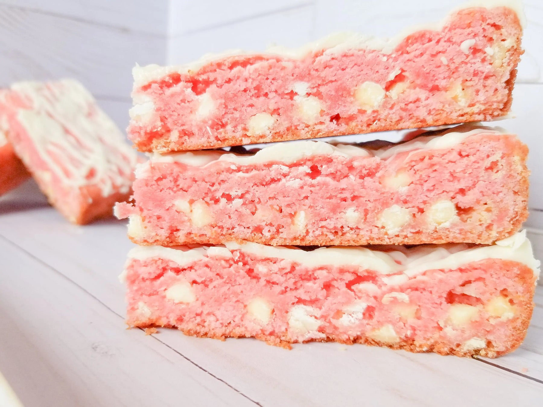 Strawberry Blondies Let's Get Baked Artisan Desserts