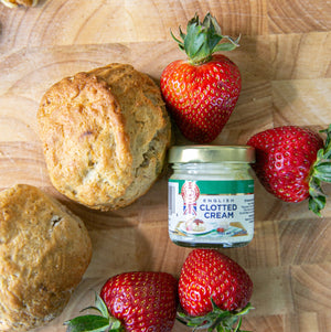 Strawberry Champagne Cream Scones