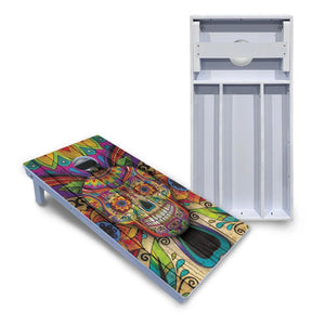 Sugar Skull Cornhole Boards - All Weather Series - Colorful Cornhole Solutions