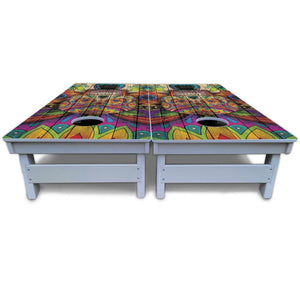 Sugar Skull Cornhole Boards - All Weather Series - Colorful Cornhole Solutions