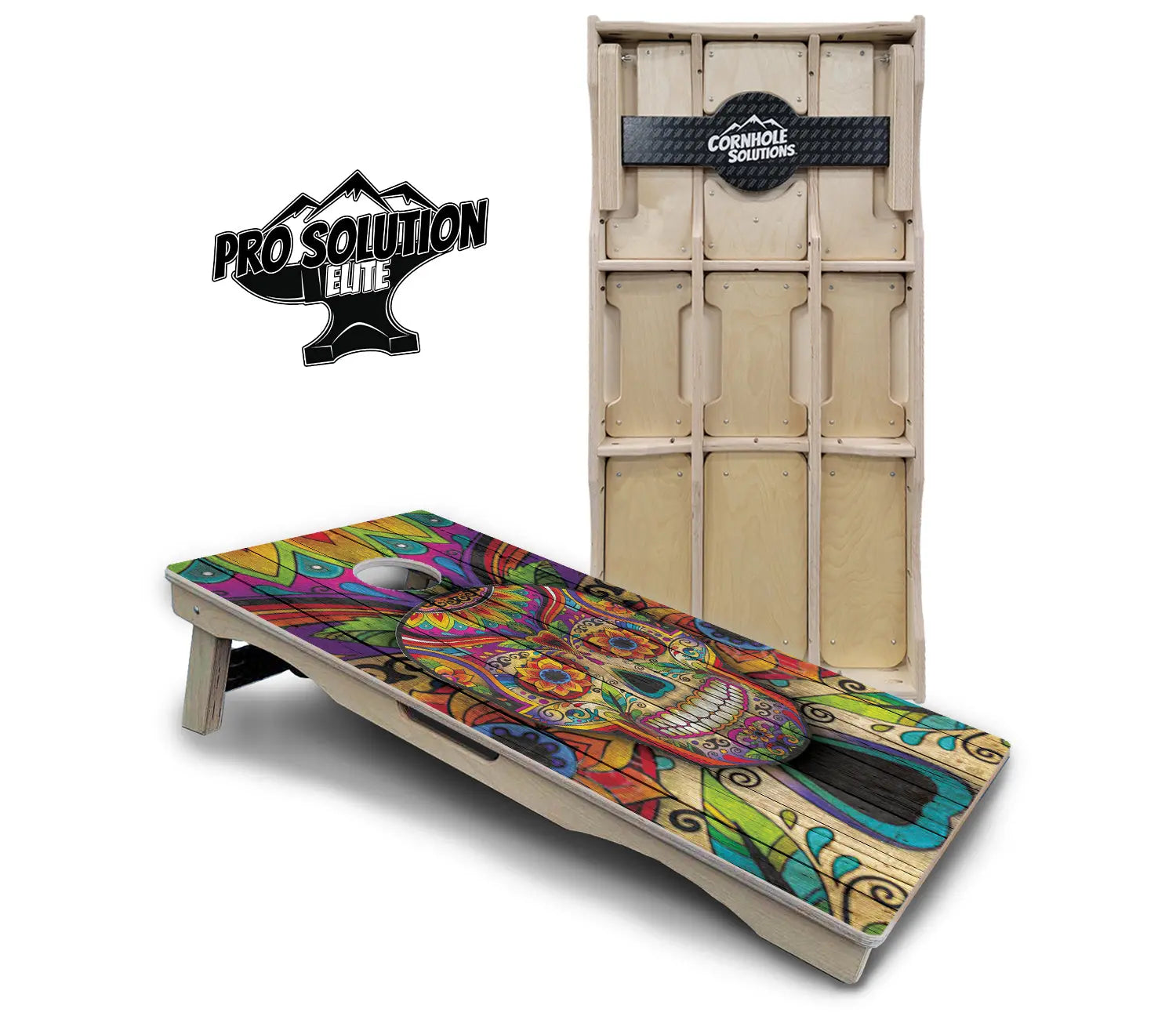 Sugar Skull Cornhole Boards - Pro Solution Elite Series - Colorful Cornhole Solutions