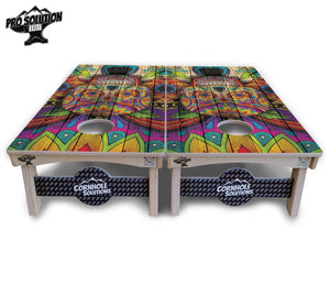 Sugar Skull Cornhole Boards - Pro Solution Elite Series - Colorful Cornhole Solutions