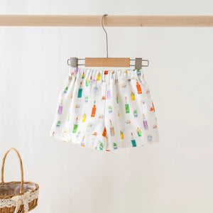 Sugar, Ice, & Everything Nice Organic Muslin Shorts Nola Tawk