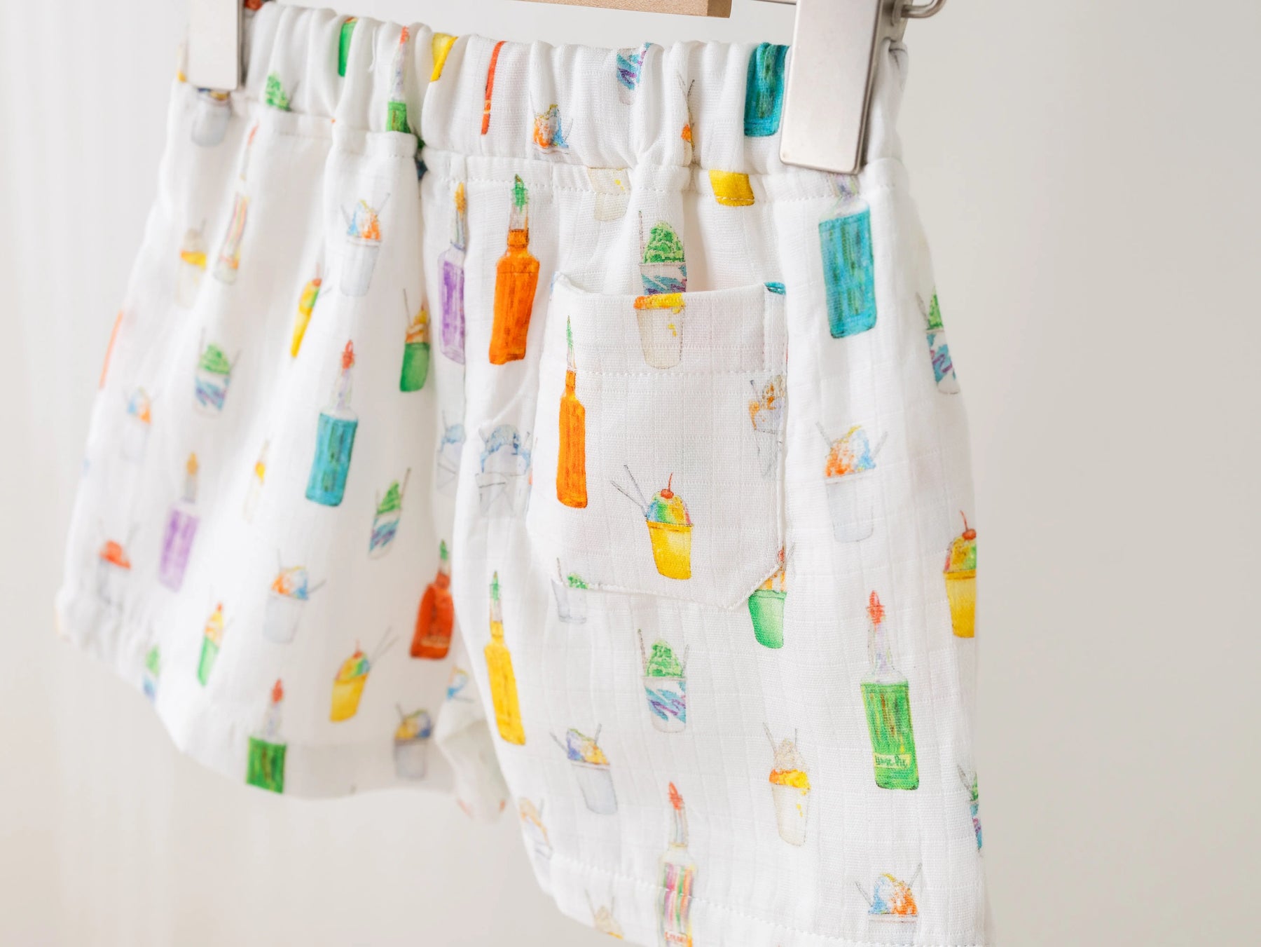 Sugar, Ice, & Everything Nice Organic Muslin Shorts Nola Tawk