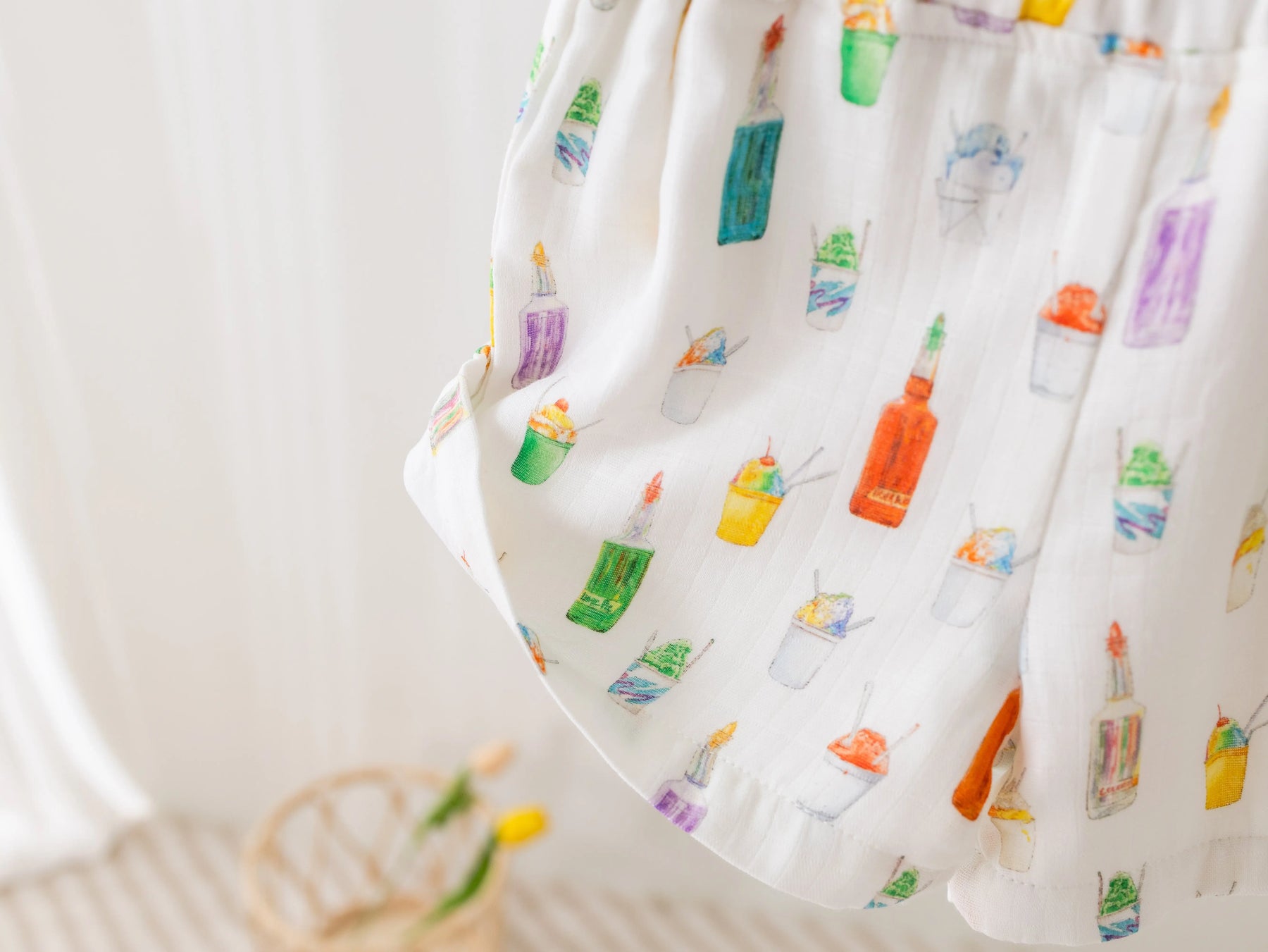 Sugar, Ice, & Everything Nice Organic Muslin Shorts Nola Tawk