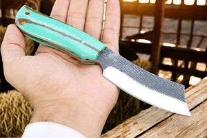 Summer Adventure Belt Knife – Handmade & Rugged Damascus Knife Store
