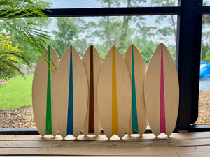 Maple Play surf balance board in blue for Stapelstein compatible sensory play