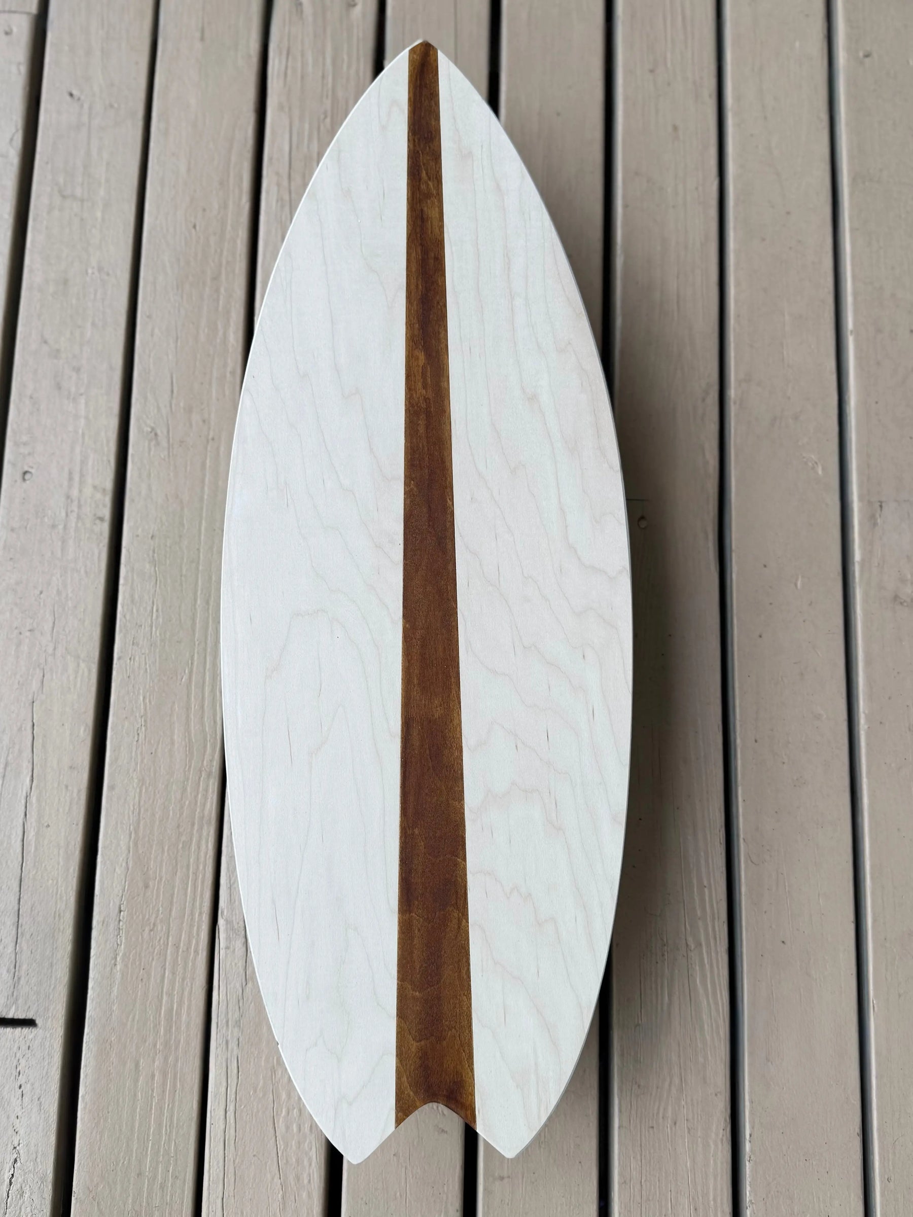 Wooden balance board accessory for open ended Stapelstein play